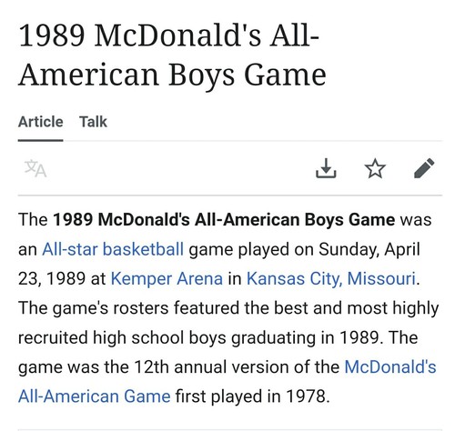 AUTOGRAPHED Shaquille O'Neal 1989 Mcdonalds All-American Basketball Game Pogram - Picture 5 of 5