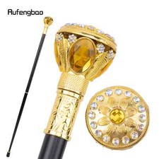 Golden Artificial Diamond Walking Cane Fashion Decorative Walking Stick 94cm