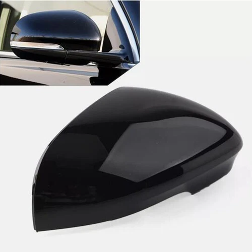 Right Side Rearview Mirror Cover For 09-20 Jaguar XF XJ XK XE I-Pace Gloss Black
