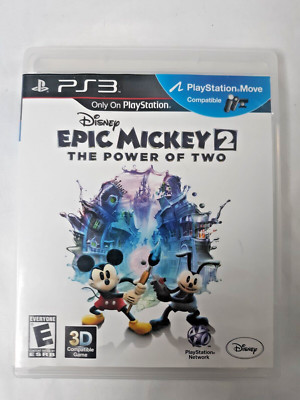 Disney Epic Mickey 2: The Power of Two Sony PS3 Complete with Manual