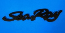 SeaRay Boat Nameplate Emblem-Black