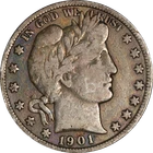 1901-P Barber Half Dollar