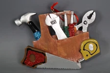 Kurt Adler Resin Handyman Toolbox Ornament