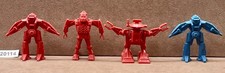 Arco Rogun 1.5" Robots Plastic Space Sci-Fi Toys Insectoid 1980s Lot Of 4