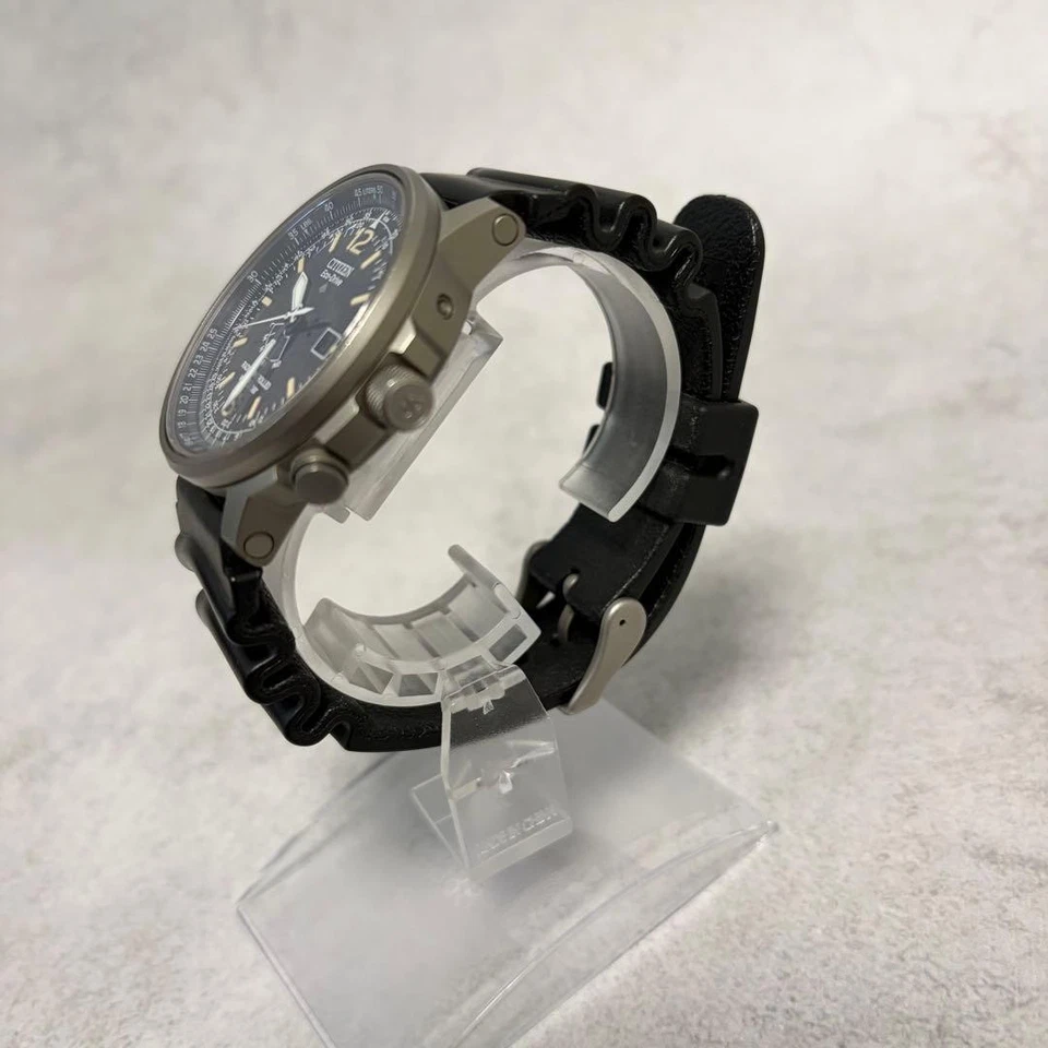 Citizen Promaster Eco-Drive Solar Titanium Watch Black Dial 40mm Tested - image 4 of 4