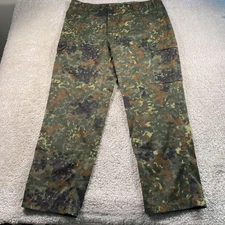 German Military Pants Men XXL Flecktarn Camo BDU Cargo Tactical Trousers Mil-Tec
