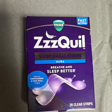 Vicks ZzzQuil Sleep Nasal Strips Ultra for Snoring/Congestion, 26 Clear