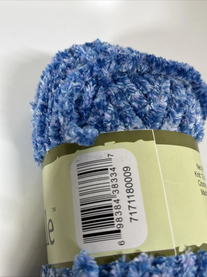 Northland Lofty Chenille Hilo Muy Voluminoso NUEVO Azul, Lila, Blanco Multicolor ☼ Foto 3 de 4