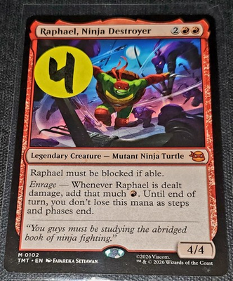 #ad #ad Raphael Ninja Destroyer Teenage Mutant Ninja Turtles MTG Regular Near Mint $3.49