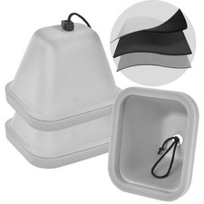 Outdoor Faucet Covers for Winter, Hard Spigot Cover Insulated Freeze Gray