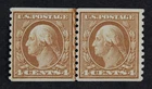 CKStamps: US Stamps Collection Scott#495 4c Washington Mint NH OG Line Pair