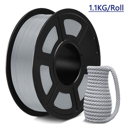 JAYO 1,1KG PLA+ PLA PLUS 3D Drucker Filament 1,75mm Hohe Festigkeit Silber