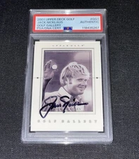 Jack Nicklaus Signed 2001 Upper Deck Golf Gallery Card PSA Slabbed Legend