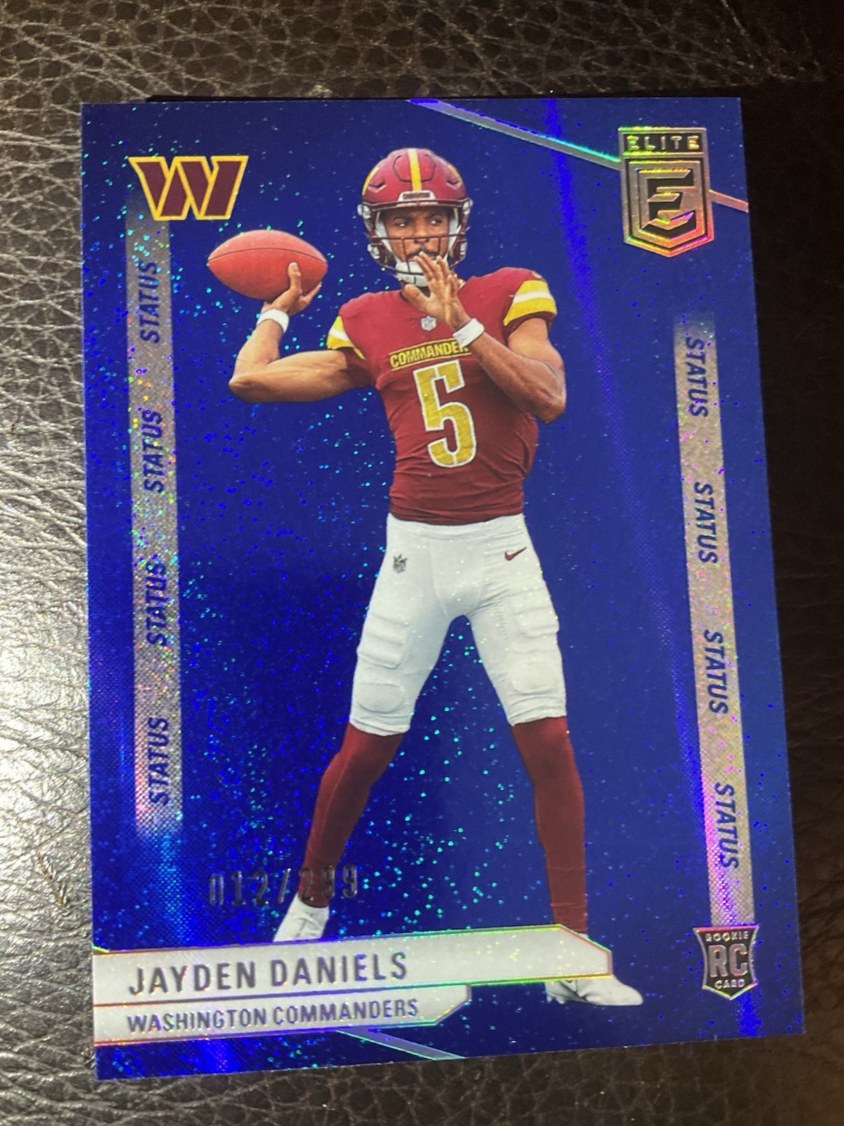 2024 Panini Donruss Elite Status Sparkle #165 Jayden Daniels RC /299