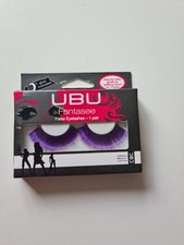 UBU Urban Beauty United Fantasee 1 pair Black  Purple False Eyelashes NEW IN BOX