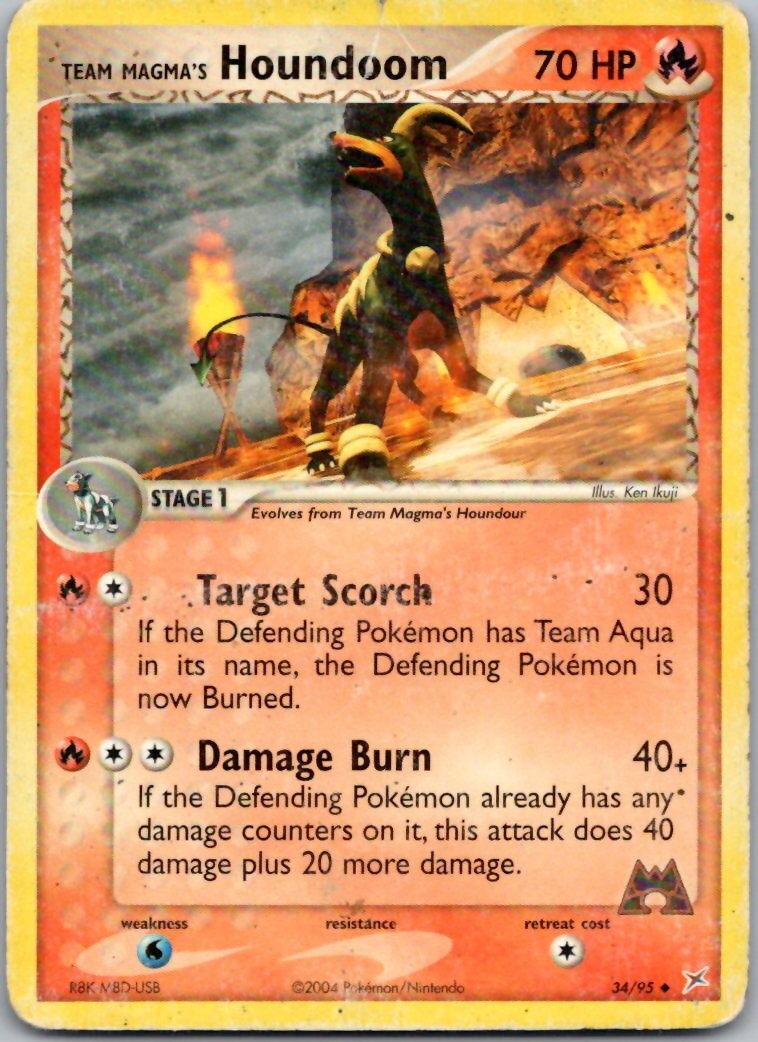 Team Magma's Houndoom - Team Magma vs Team Aqua 34/95 Pokemon
