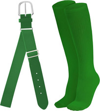 Youth Baseball Socks and Belt Combo Set Softball Baseball Socks and Elastic Wais