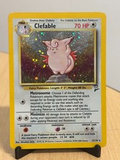 Pokemon Clefable 5/130 Base Set 2 Holo (Swirl) Rare English 70HP 2000 MP on eBay