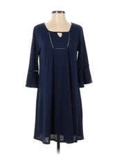 Nine West Women Blue Casual Dress P Petites