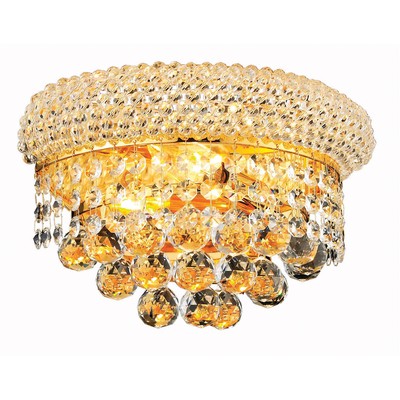 Elegant Lighting V1800W12G/RC Primo Wall Sconce Gold