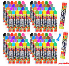 96 Pack Assorted Colors Set of Bingo Daubers 0.4oz Dot Markers Paint Craft Bulk