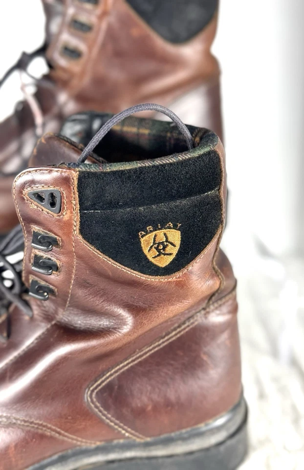 Vintage Ariat Paddock Riding Boots Women’s 10B Brown Leather Lace Up 61063 - Image 2 of 4