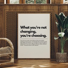 Motivational Quote Wall Art Inspirational Typography Home Office Poster No frame