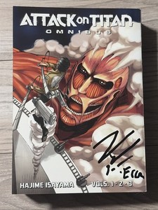 SIGNED Attack On Titan Omnibus Vol. 1  READ DESCRIPTION