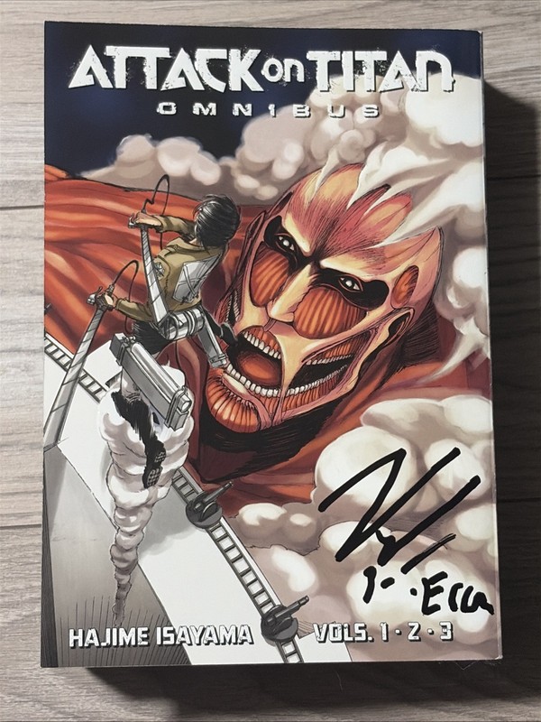 SIGNED Attack On Titan Omnibus Vol. 1  READ DESCRIPTION