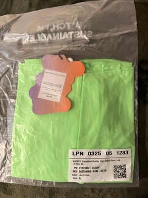 NWT Fabletics YITTY Smoothed Reality Short/Brief  XL Lick It Lime