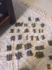 Marx Light Gray German Army Soldiers WWII 54mm 1963 Lot of 100