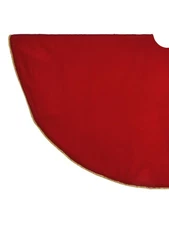 48 Velvet Tree Skirt, Red