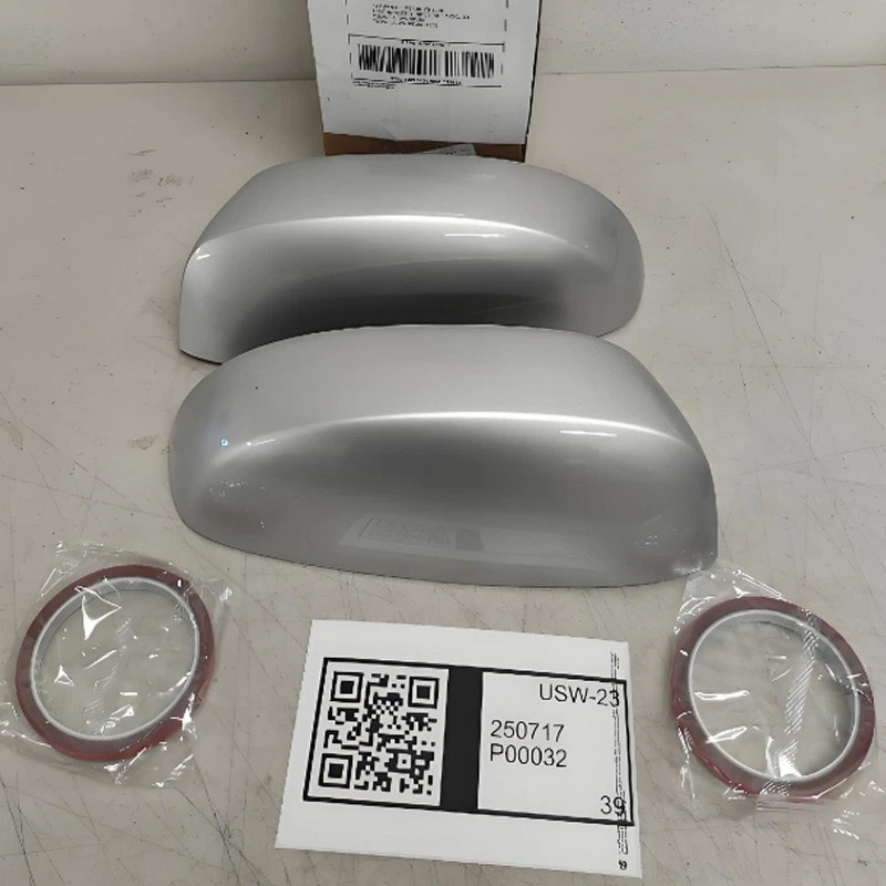 For 2007-2013 Cadillac Escalade ESV EXT 1Pair Side Mirror Covers Caps Silver Ice - Image 3 of 4