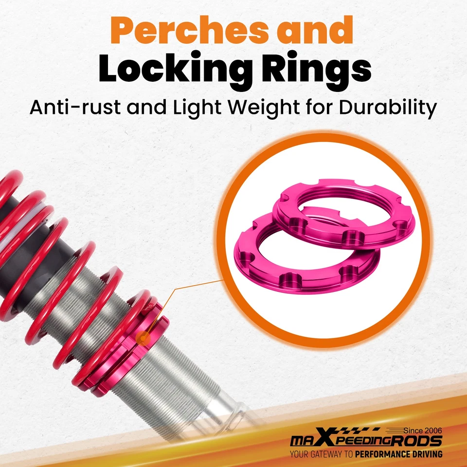 Coilover stradale per VW Golf 2 MK2 MK3 1H1 1.8 VOLKSWAGEN CORRADO 88-95 - Immagine 3 di 4