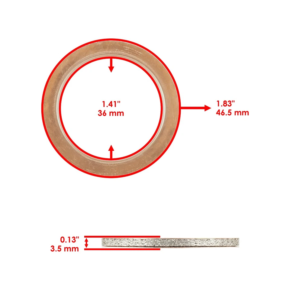 Muffler Exhaust Gasket for Yamaha YZ450F 2004 2005 2006 / 3VD-14613-01-00  - Image 3 of 4