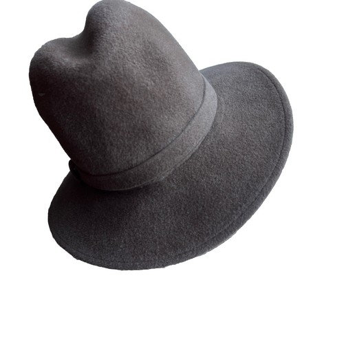Makins New York Vintage Brown Hat Felt Velour 21 1/2 Inches - Picture 3 of 9