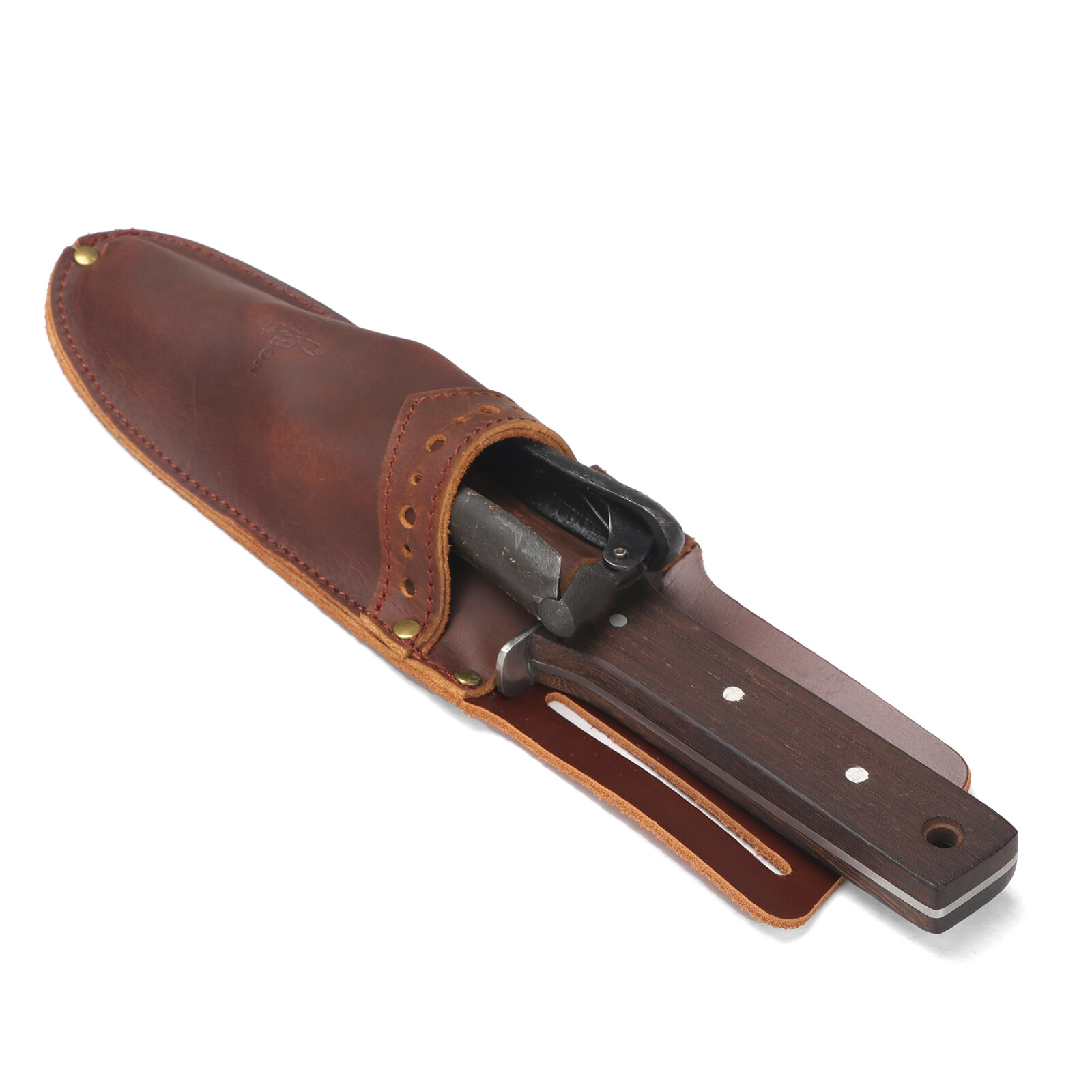 TOURBON Leather Garden Shears Sheath 2 in 1 Tools Case Scissors Saw Belt Holder