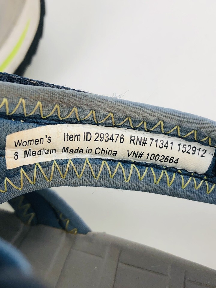 LL Bean Womens 8 Sandals Maine Boothbay 293476 Adjustable Strap On Blue