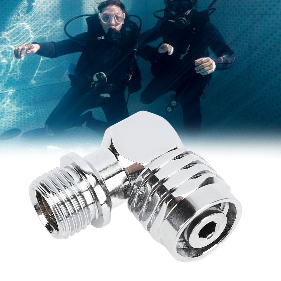 90 Degree Swivel Hose Adapter for Scuba Diving Regulator Comfortable