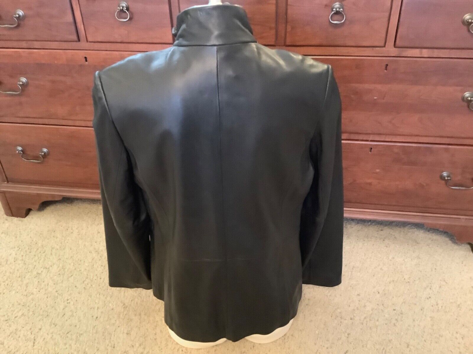 Vintage  Brooks Brothers 346 Black Leather Jacket… - image 4