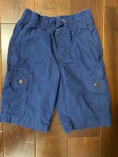 Lands End Shorts Pull on Navy 8 SLIM Boys seamless elastic waist uniform