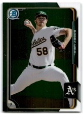 2015 BOWMAN CHROME PROSPECTS BOBBY WAHL OAKLAND ATHLETICS #BCP172