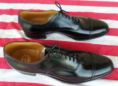 NEW Vintage Florsheim Penfield Black Cap Toe Oxford. Men's 13 A/2A