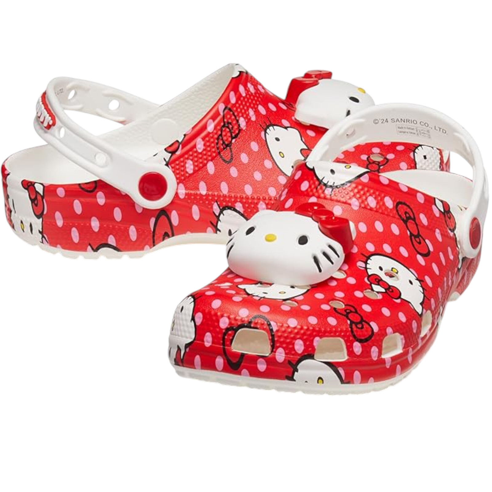 Crocs Unisex Adult Hello Kitty Classic Clog Red Women's Size 6 / Men's Size 4