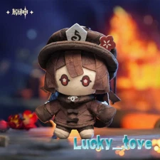 15cm Official Mihoyo Genshin Impact Hutao Plush Doll Keychain Toy Hu Tao Pendant