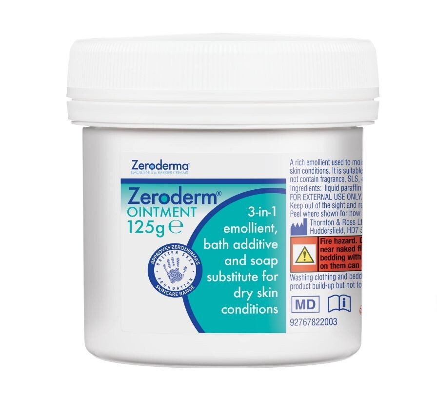 Zeroderm 3in1 Rich Emollient Ointment and Bath Additive Large 500g Tub - Image 2