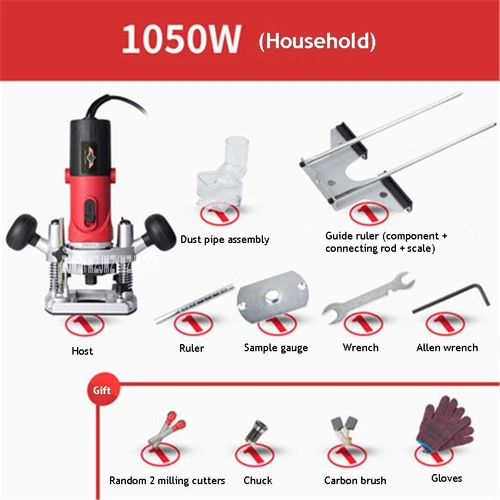 M1R-DS-12 Bakelite Milling Machine Woodworking 220V/110V 1500W 9000-30000r/min