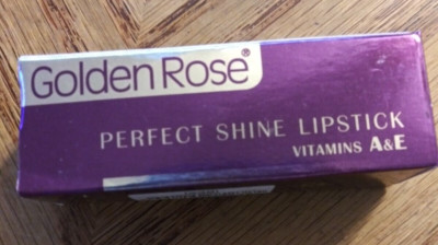 Golden Rose Perfect Shine Lipstick Vitamins A & E #238 a mauve shade .15oz