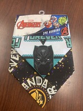 Marvel Avengers 2 pk Bandana 17.5  x 17.5  Wakanda Forever Black Panther New