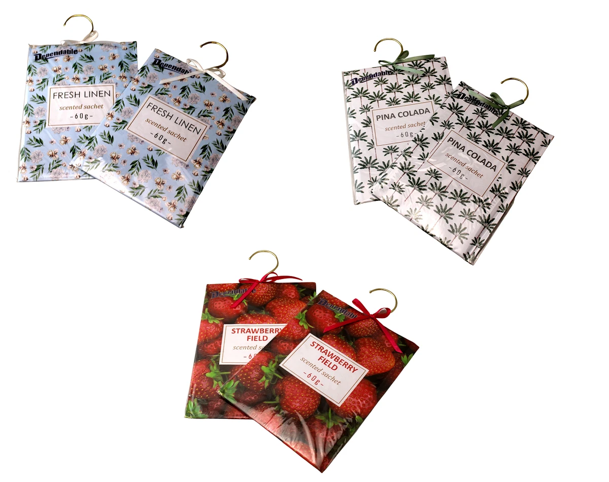 2 Pack Large Hanging Closet Sachet 9